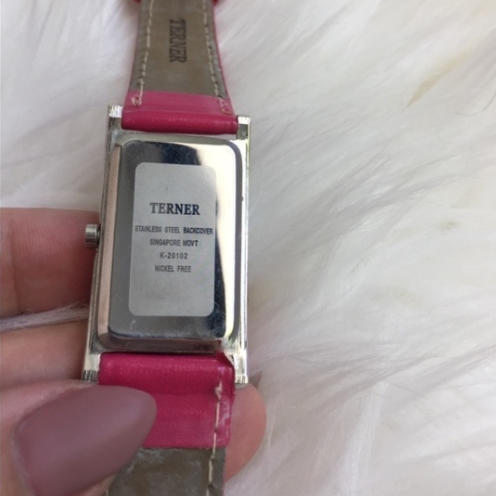 Terner Pink Rhinestone Watch - Picture 6 of 7
